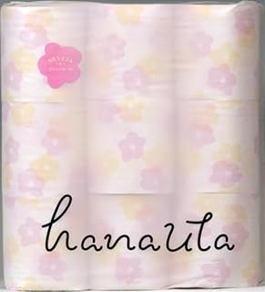 【まとめ買い】ｈａｎａｕｔａプリント １８Ｗ うたうミストの香り 【 西日本衛材 】 【 トイレットペーパー 】【HRM19557397-2】×3個セット