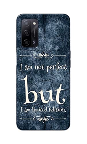 Image of Printed Hard Back Cover Case for Oppo A55 5G | Oppo A53s 5G | Oppo A54s Back Cover (I Am Not Perfect I Am Limited Edition) -1803