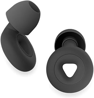 Ear Plugs for Sleeping Noise Cancelling – Super Soft, Reusable Hearing Protection in Flexible Silicone, Noise Cancelling Earbuds for Sleep - 6 Ear Tips in S/M/L – 25dB Noise Cancelling Black