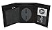 Mens Leather Wallet Sheriff Officer Police Shield Fire Security Id Holder New ! (Black)