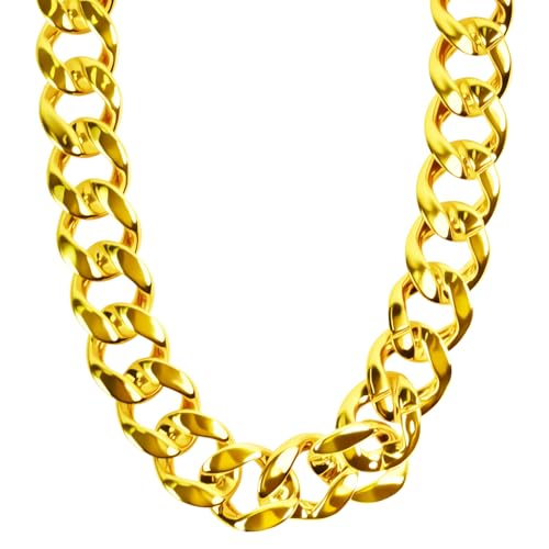 QVYQVY Mens 35 Big Gold Chain Necklace Chunky 1PCS