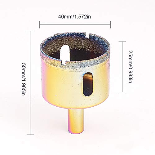 Broca diamantada para azulejo 40 mm 2 piezas miniatura 2