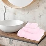 Belizzi Home Ultra Soft 3 Pack Cotton Towel Set, Contains a Bath Towel 28x55 inch, a Hand Towel 16x24 inch & a Wash Coth 12x12 inch, Ideal Everyday use, Compact & Lightweight - Pink