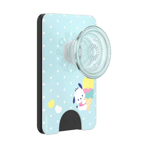 Image of PopSockets Phone Wallet for MagSafe, Phone Card Holder with Grip, Hello Kitty - Pochacco