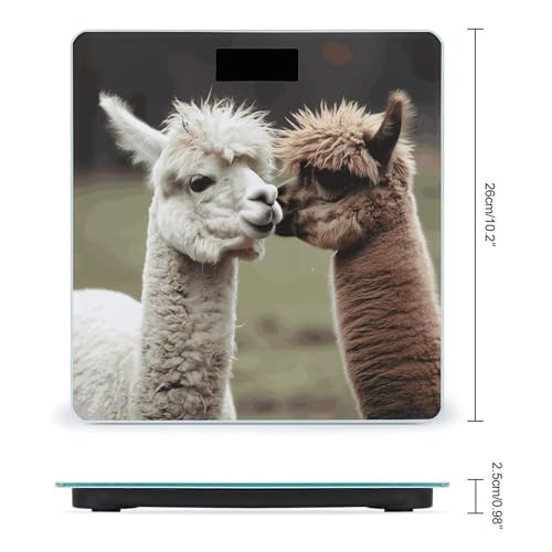 Báscula de baño digital con pantalla LCD grande miniatura 2