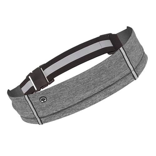 Cinturón reflectante para correr, soporte para teléfono, bolsa de deporte resistente al agua, cintura elástica, para ciclismo y senderismo