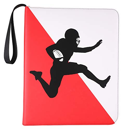 D DACCKIT 720 Pockets Football Binder for Trading Cards, Card Collectors Album with 40 Premium 9-Pocket Pages, Card Sleeves Protectors Set Compatible with Sports Card