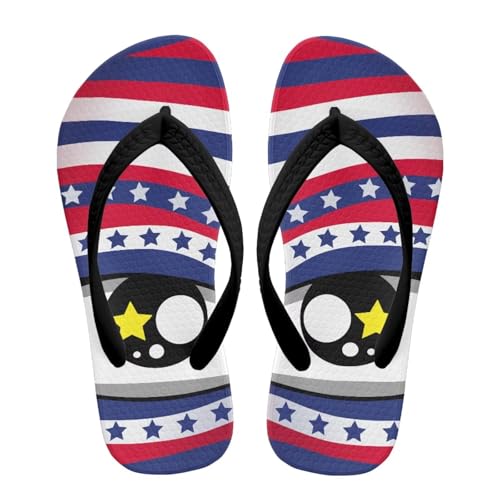 Girls Red Ladybug Flip Flops Kids Slip on Thong Sandals Ladybug Cosplay Slippers for Summer Beach Pool