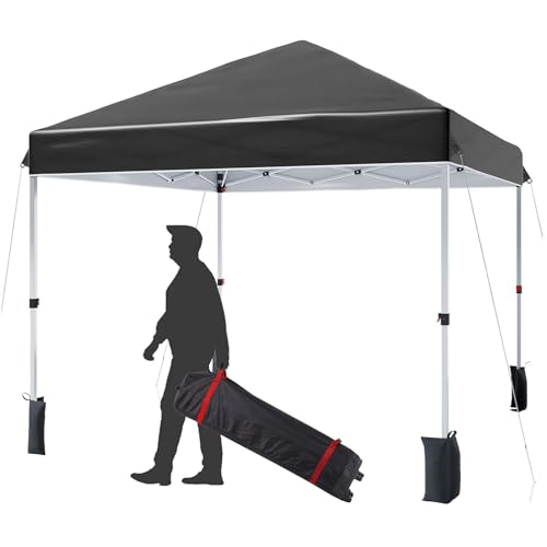 10X10 Pop Up Canopy, Beach Tent with One Push Setup,