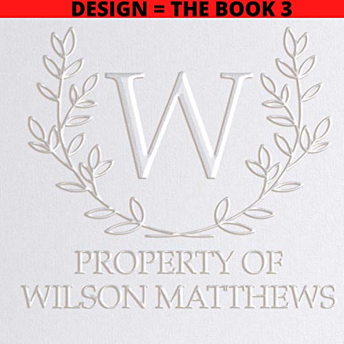 Ex Libris Library Book Embosser Seal Custom Personalized 5 Designs To Choose This Book Belongs To From The Library Of Book Plate Book Lovers Gifts #TOP2