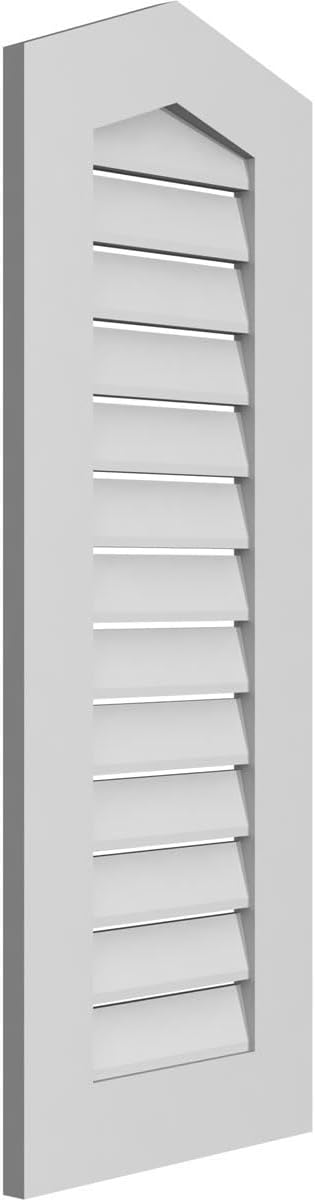 GVSPE16X4201SF-04 Peaked Top Standard Frame, Primed Tan Signature Series Surface Mount Gable Vents, 16-in. W x 42-in. H