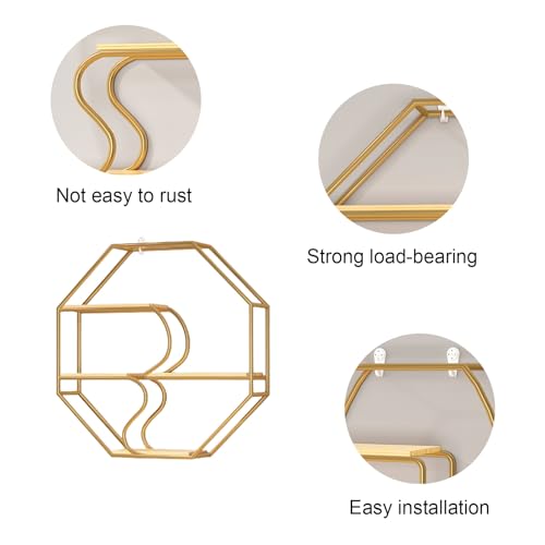 Soporte para botellas de vino metálico para pared miniatura 6