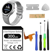 EB-BR880ABY Battery, Upgrades Replacement Battery for Samsung Galaxy Watch 4 Classic 42mm SM-R880 SM-R885/ Galaxy Watch 4 SM-R860 SM-R865 40mm with Tools Kit