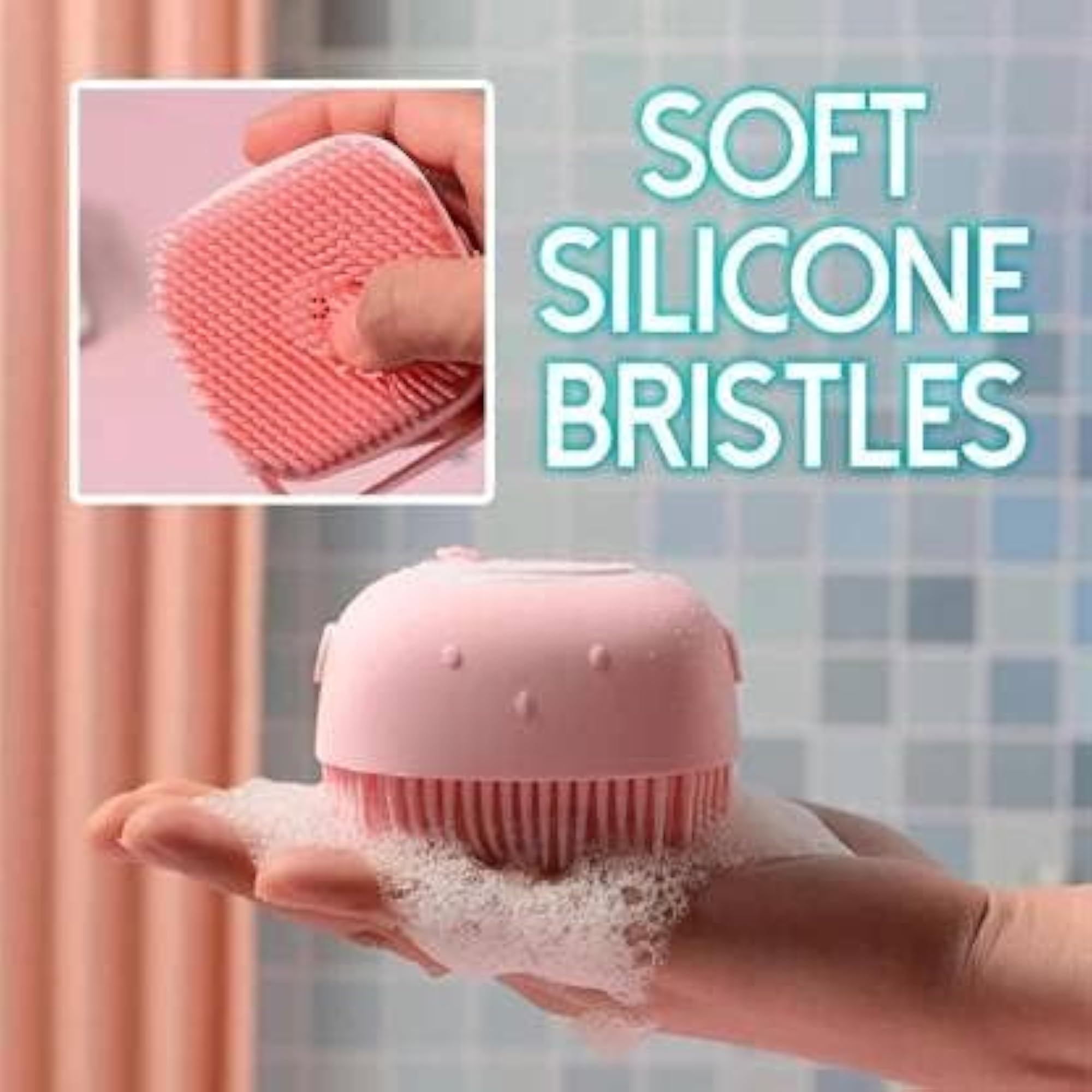 Multi-Colors Silicone Bath Body Brush Shower Scrubber