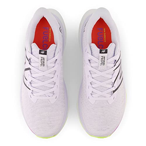 New Balance New Balance Women's FuelCell Propel V4 Running Shoe, Libra/Quartz Grey, 5.5 Wide