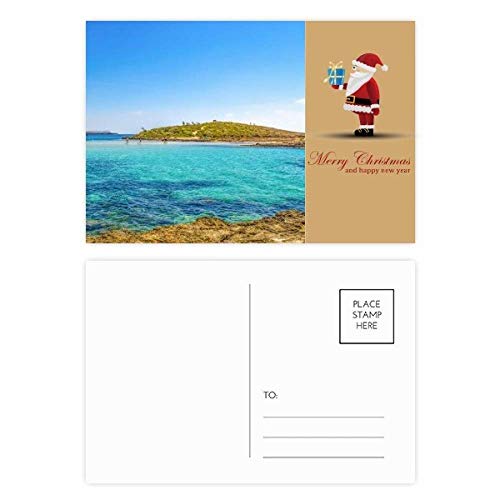 Cartes postales Père Noël Ocean Water Island pour vos vœux de fin d'année