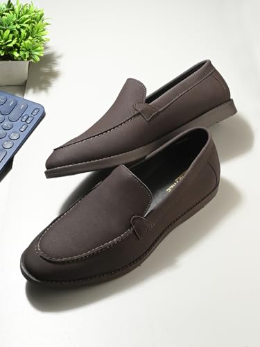 Image of MACTREE Suede Penny Loafers for Men