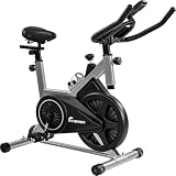 CENTURFIT Bicicleta De Spinning Para Interior Con Monitor Digital Soporte Para Tablet Y Celular...