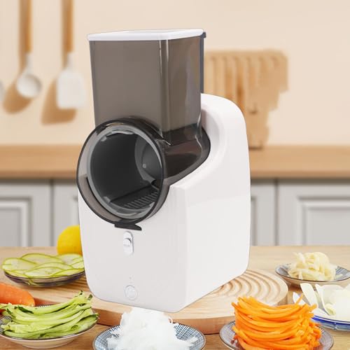 Rallador eléctrico de verduras Kikumi blanco miniatura 4