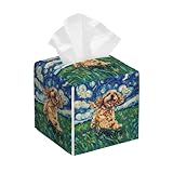 Tamaño perfecto: el tamaño cuadrado de la cubierta de la caja de pañuelos es de 5,2 x 5,2 x 5,2 pulgadas.