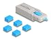 Produktbild Delock USB Port Blocker Set für USB Typ-A Buchse 5 Stück + Verschlusswerkzeug