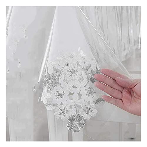 Nappe rectangulaire transparente en plastique imperméable pour table 152x305 cm