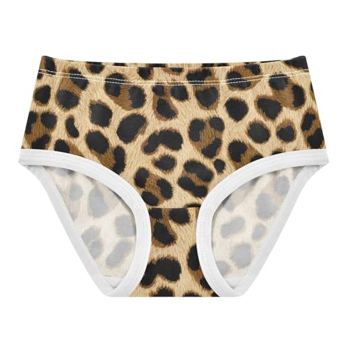 Girls Underwear Toddlers 2t Cotton Panties Little Girl Colorful Briefs Undies Kids Brown Leopard Print