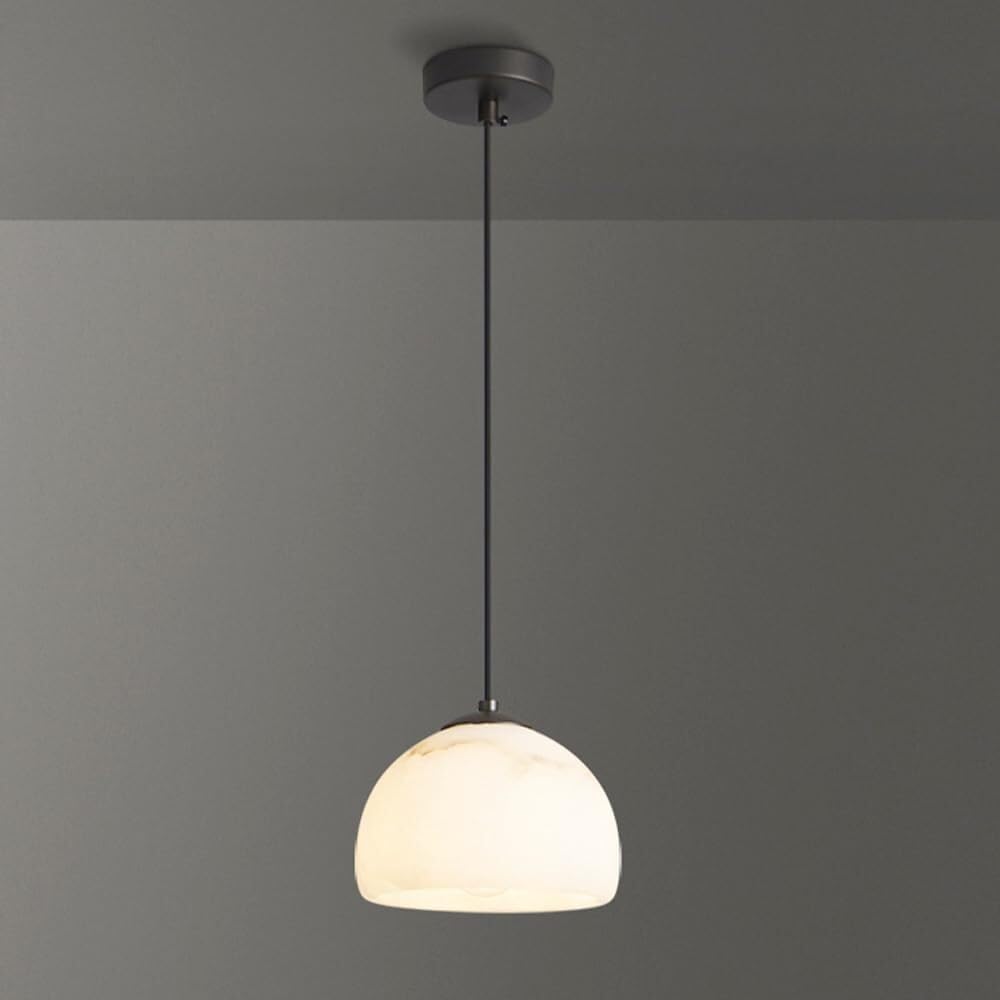 LYOUAE Nordic Natural Marble Pendant Lamp Modern Alabaster Hanging Light