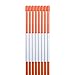 Sunnyglade 100PCS 48 Inch Driveway Marker 5/16 Inch Dia Reflective Driveway Poles Fiberglass Snow Stakes with Reflective Tape for Easy Visibility at Night
