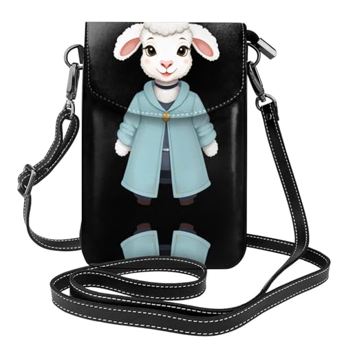 Sac à bandoulière en cuir de qualité supérieure avec motif agneau élégant