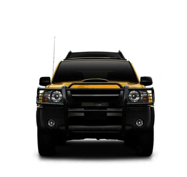 Image of Black Horse Grille brush Bumper Guard Modular Black Compatible with 2000-2004 Nissan Frontier|2000-2004 Nissan Xterra-17NI26MA
