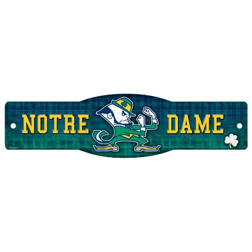 Wincraft NCAA Notre Dame Fighting Irish Sign, 4.5 x 17-Inch