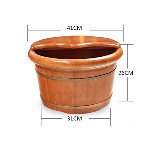 Bañera de madera para pies, spa y masaje miniatura 4