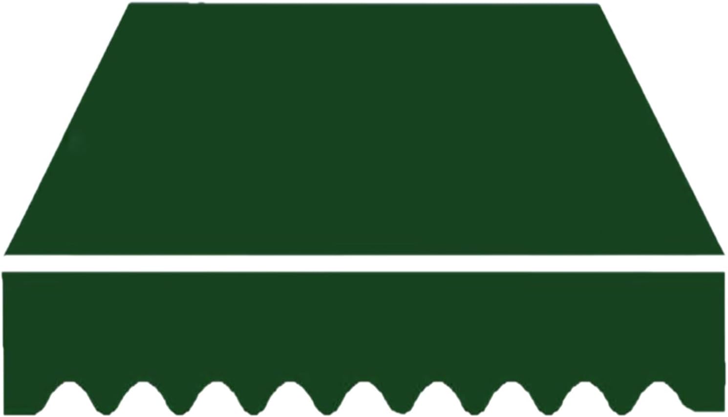 Retractable Awning Replacement Fabric 5 8 10 13 20ft Heavy Duty Waterproof Polyester Sun Shade Canopy Cover for Outdoor Patio Garden Shops, Dark Green (Fabric Only)