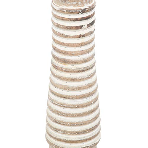 Deco 79 Wood Decorative Candle Holder Candle Stand, Set of 3 Candlestick Holder 18", 15", 12"H, Brown - Image 6