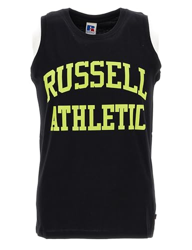 Russell Athletic Iconic Singlet Camiseta De Manga Corta, Negro, S