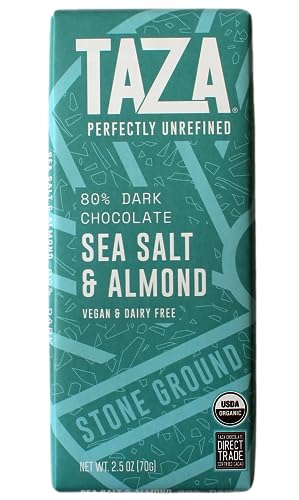 Taza Chocolate Organic Seriously Good Dark Chocolate Bar Variety Pack Bundle, 2.5 oz (4 count), Vegan