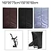 Water-Resistant Polyester Treadmill Cover for Folding Exercise Machines – Dust & Stain Protection, 95x75x160 cm / 80x60x150 cm, Black/Silver/Brown（Black）（80 * 60 * 150cm）