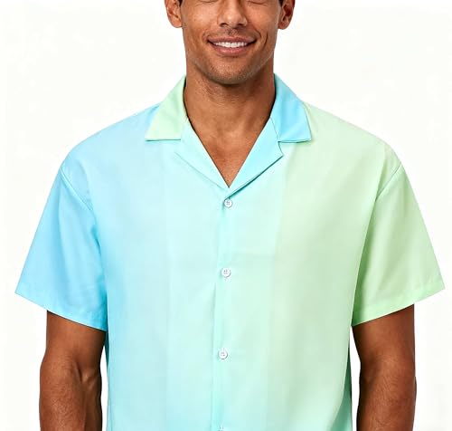Image of Cromoncent Matching Hawaiian Outfits for Family, Dad and Son Matching Luau Beach Tropical Shirts Mommy Daughter Tropical Sets
