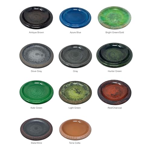 Tierra Garden Birdbath for Outdoors - 24" Terra Cotta Fiber Clay Bird Bath Bowl and Stand, Easy Assembly UV-Resistant Bird Baths for Outside, Outdoor Decor Pedestal Birdbaths, Garden Decor for Outside by BIRDS AND BEYOND - Used condition - Image 5