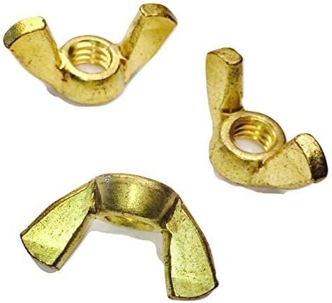 5/16-18 Brass Wing Nut 10 per Pack