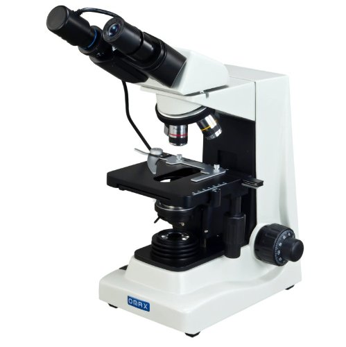 Image of OMAX M824PLAN-C02 1600X Advanced Plan Darkfield Binocular Compound | 40X-1600X Magnification Range USB 2.0 Connectivity Compound Biological Microscope