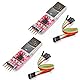 Hailege 2pcs CP2102 USB 2.0 to TTL UART Serial Converter Module 5Pin STC PRGMR with Dupont Wire