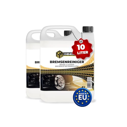 MRM Chemicals Bremsenreiniger 2 x 5L Kanister für Auto Motorrad & Fahrrad entfernt Öl Fett Bremsstaub Klebereste Werkstatt-Entfetter schnell trocknend rückstandsfrei