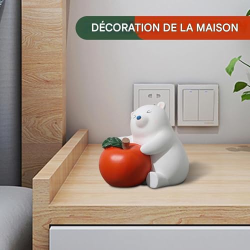 Figurine animale de lapin et statue de décoration d'intérieur à offrir
