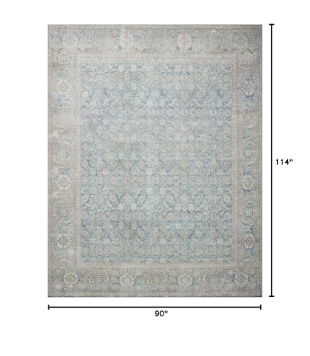 Image of Loloi Wynter Ocean /Silver 7'-6 inch x 9'-6 inch Area Rug