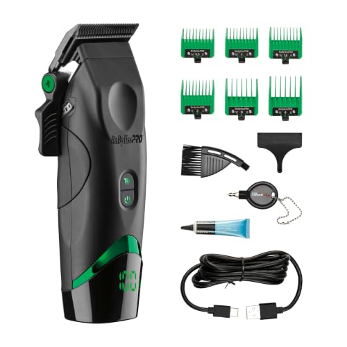 BaBylissPRO x Tomb45 Wireless Charging Hair Clipper for Men, Black