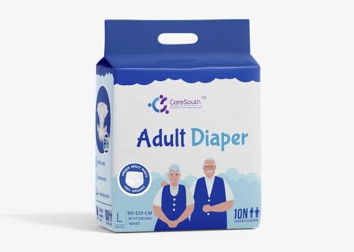 Image of Dual-Core Premium Adult Diaper Pants - Large (10 Count) | High Absorption, No Bulk | 12-Hour Leak Protection | Soft, Rash-Free Fit | Waist 90-120 cm (35-47 inch) | Unisex | Upgraded