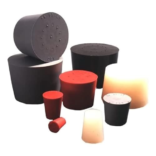 Deutsch & Neumann 101 1514 Stopfen VMQ, Bohrungen 1, Durchmesser unten 14 mm, Durchmesser oben 18 mm, Höhe 20 mm, Transparent (100-er Pack) Cover