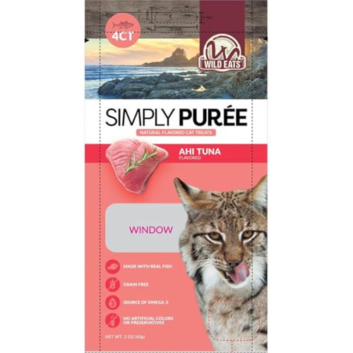 Wild Eats 71159 Cat Puree Treats - Ahi Tuna - 4 per Pack